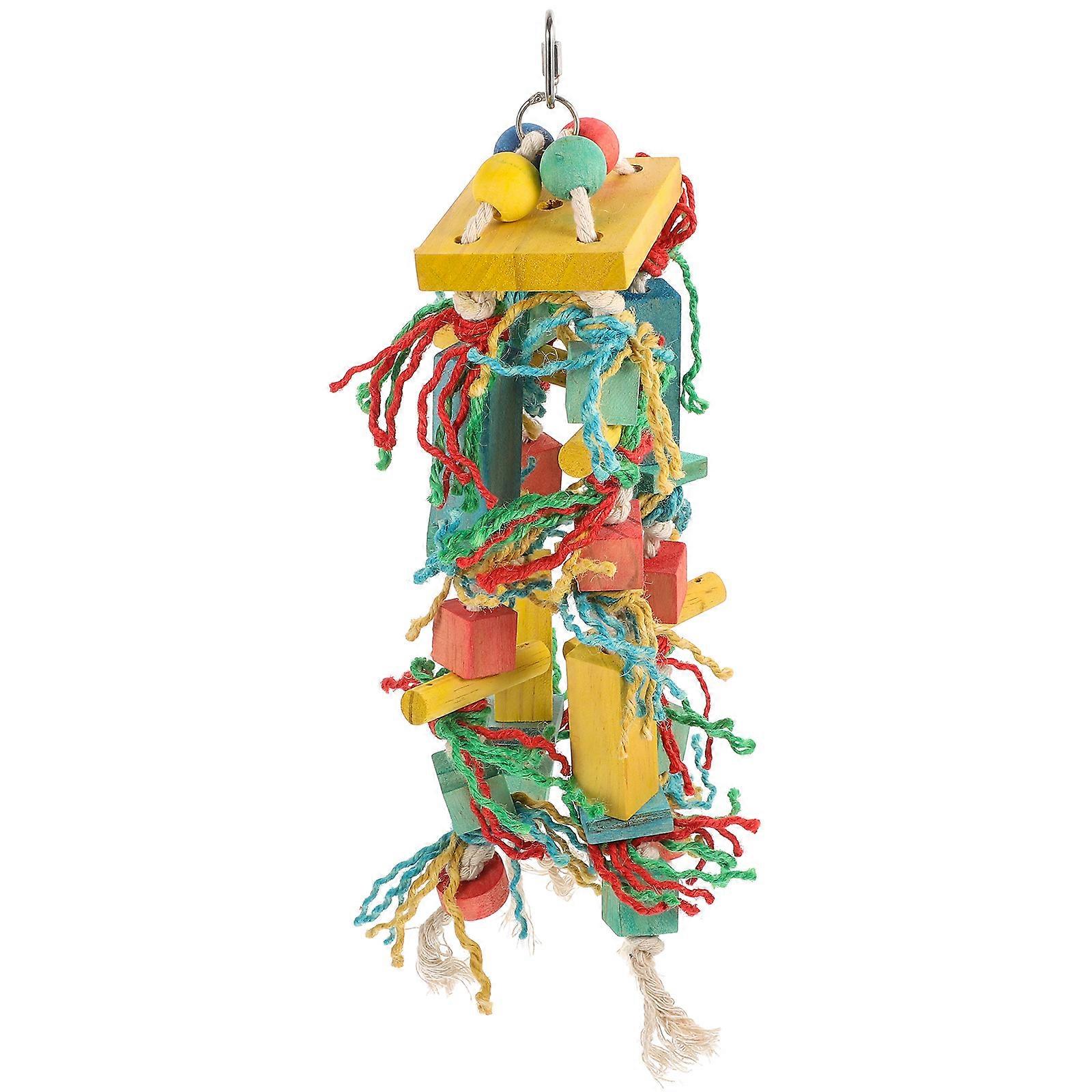 Bird Toy Parakeet Interactive Trimming Colorful Puzzle 1Pcs