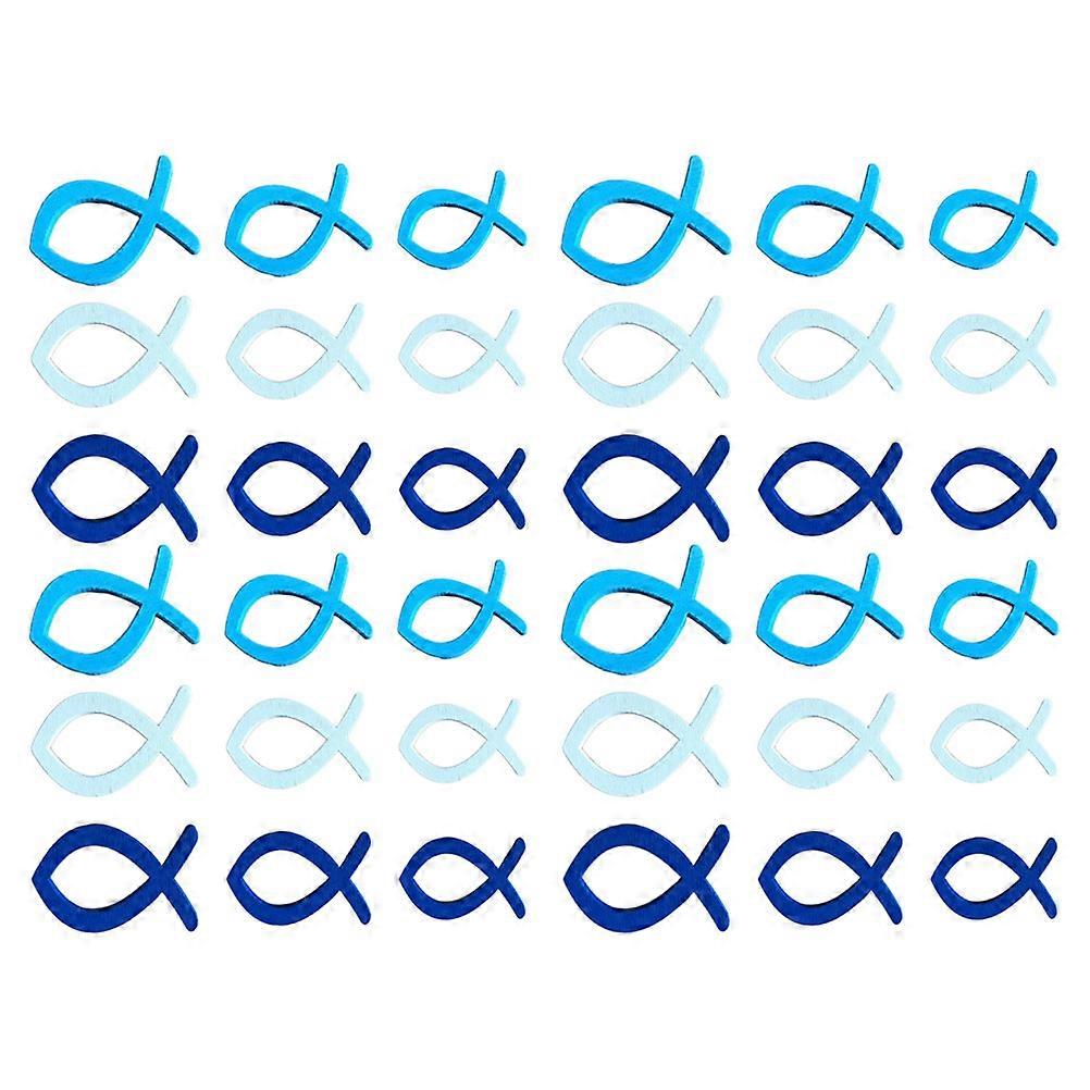 Decorative Fish Housewarming present Table Decorations Dark Blue 4cm 90Pcs