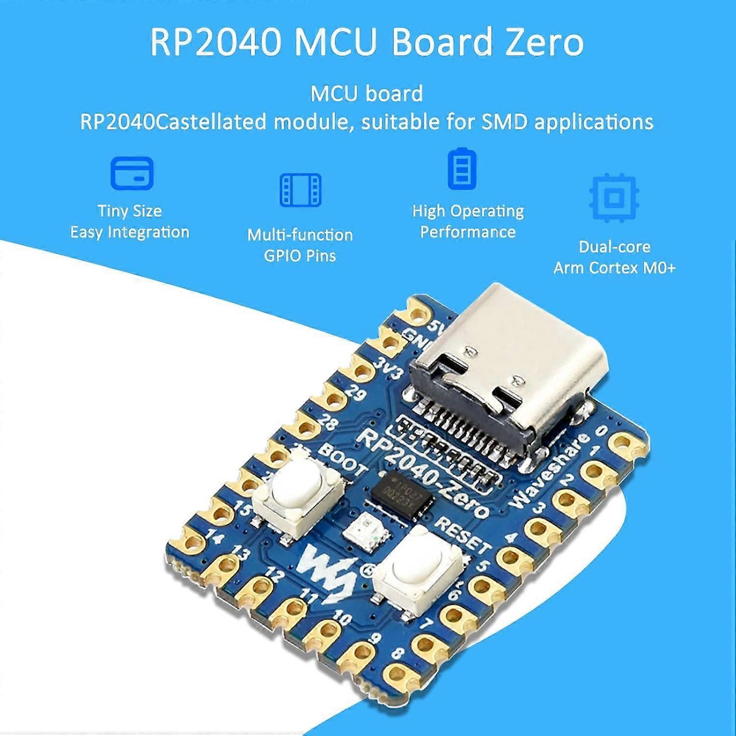 RP2040-Zero Pico Microcontroller Development Board with Type-C ...