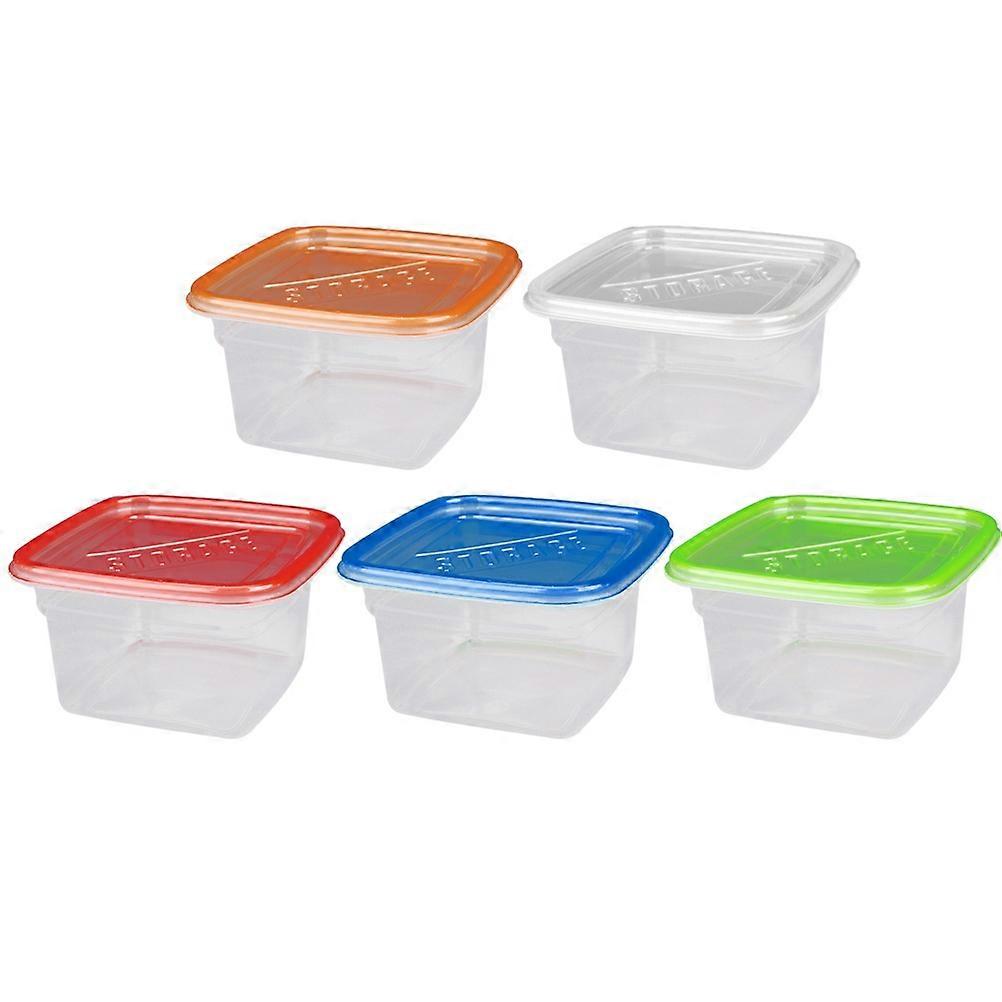 Takeaway Food Boxes Square Crisper With Cover For Home Use Fruits Vegetables Food Storage Containers 10Pcs