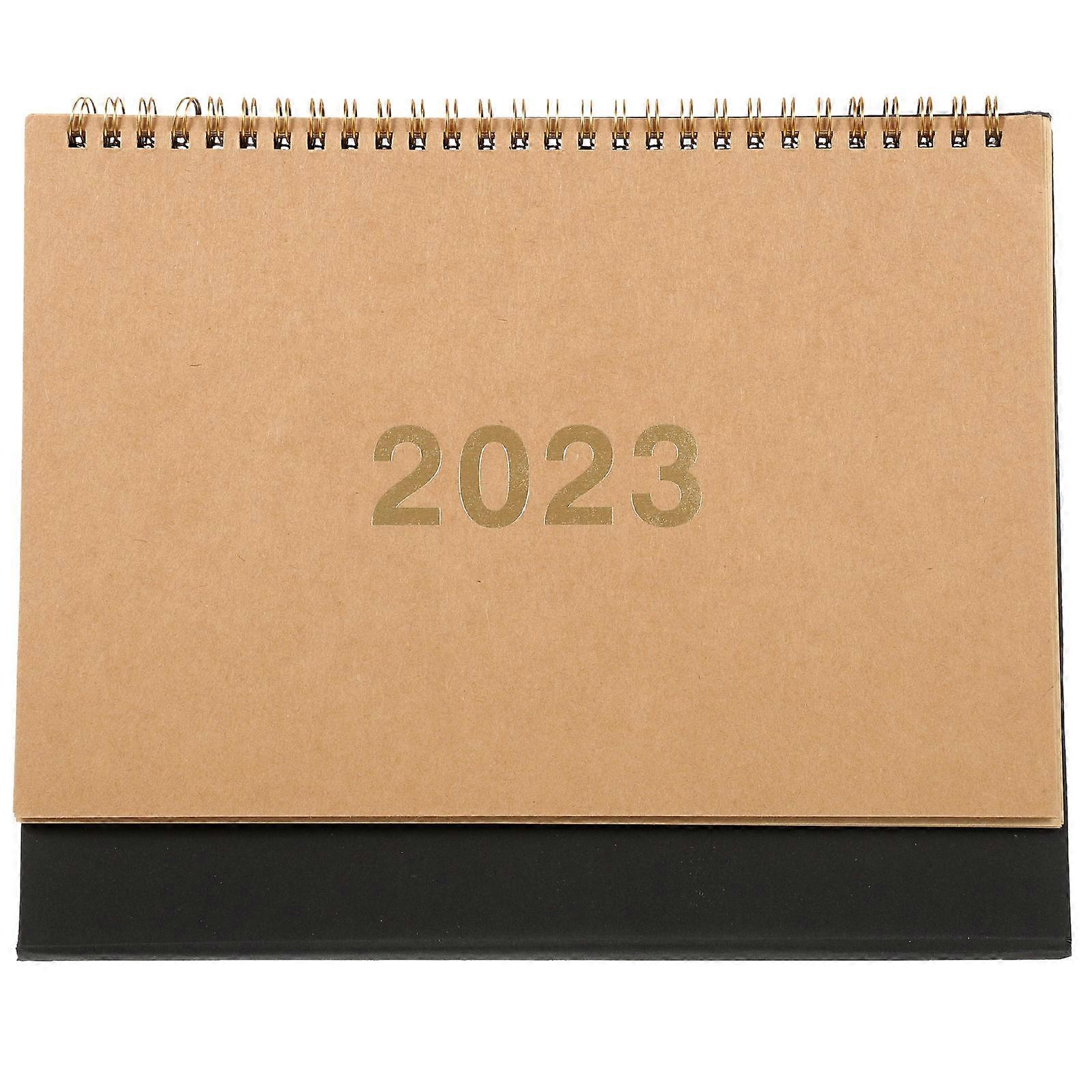 Standing Flipping Desktop Calendar Festival Indication Professionals 25.2x20.2cm Paper Material 1Pack