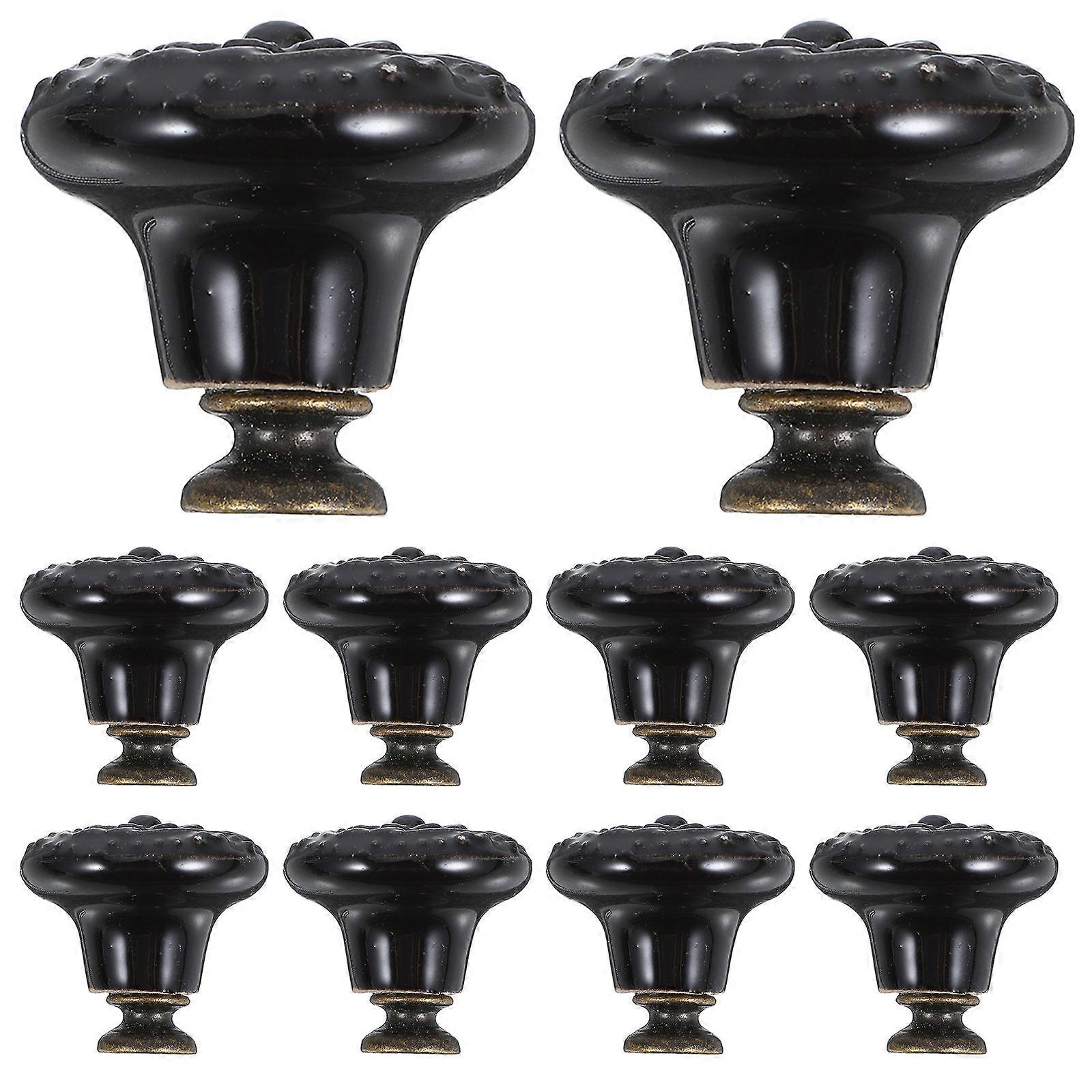 Retro Porcelain Drawer Handles Designed For Kitchen Renovation In Round Shape Offering Stylish Function 8Pcs