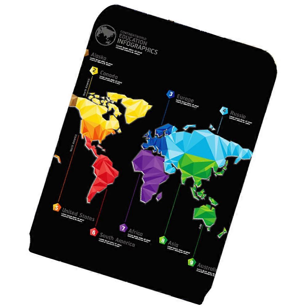 Durable Elastic World Map Luggage Cover Dustproof & Scratch Resistant Travel Suitcase Protector Baggage Cover