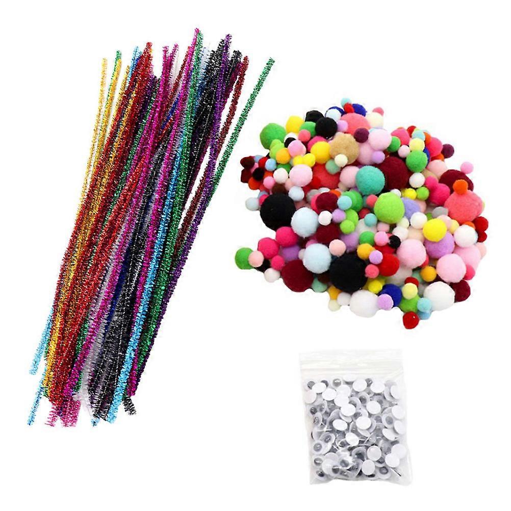 Coloured Pipe Cleaners Diy Handmade Toy Kit Assorted Color 11.8x0.4x0.0in Creativity Development 1Set