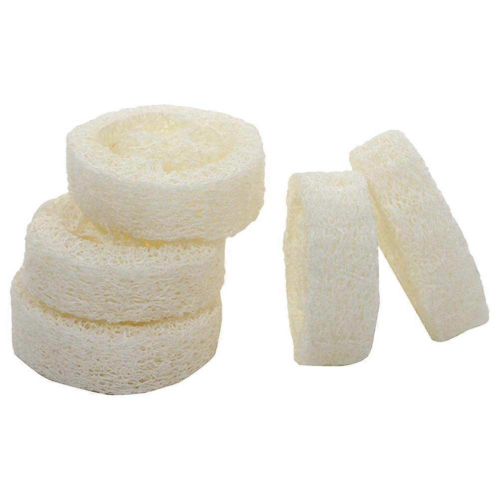 Here's a refined and professional product description based on the title you provided:

 

**5pcs Natural Loofah Pad Soap Holder – Exfoliating Loofah