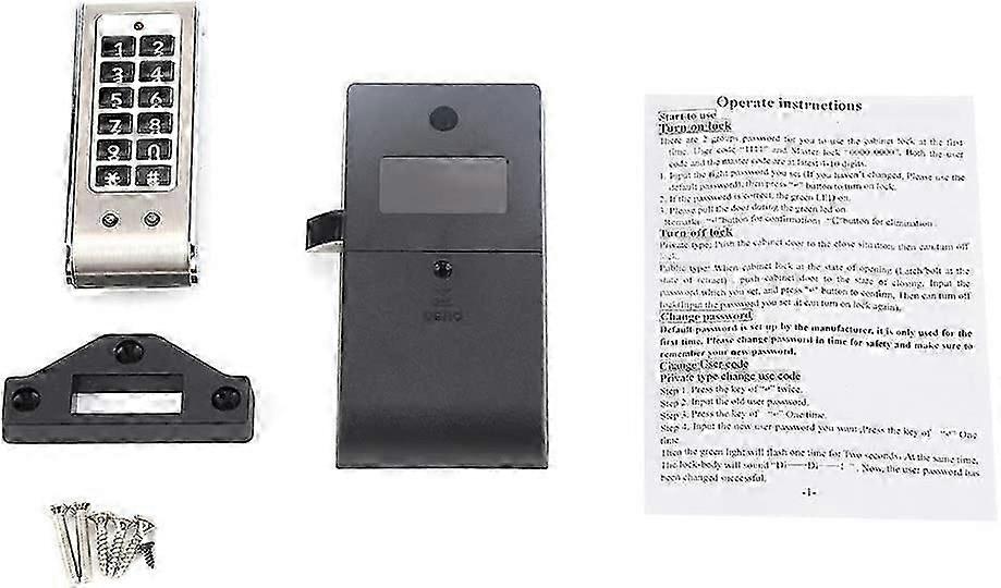 Digital Keypad Code Lock Combination Cam Cabinet Silver Convenient Password Security Coded Lock
