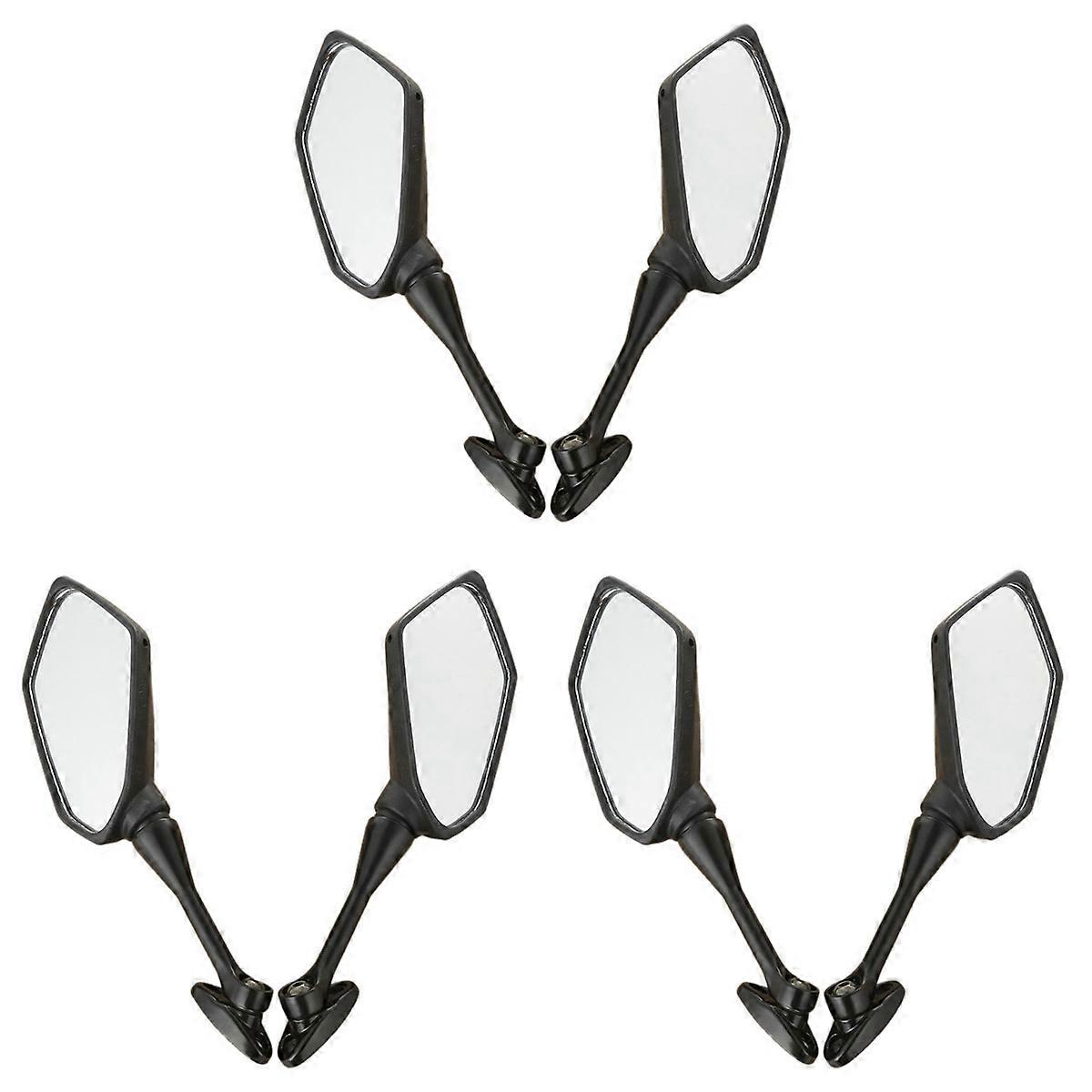 1 Pair Motorcycle Left Right Rear Side View Mirrors for 