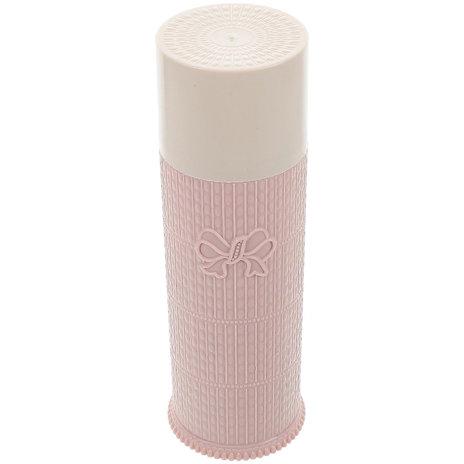 Toothbrush Container Travel Toothbrush Case Portable Pink Rectangular Organizer For Bathroom Use 1Pcs