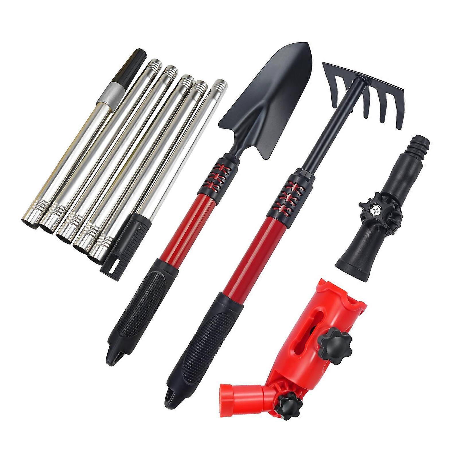 Extendable 5.57ft Gutter Cleaning Kit Rotatable Angle Adapters Universal Compatibility Suitable For Outdoor Maintenance