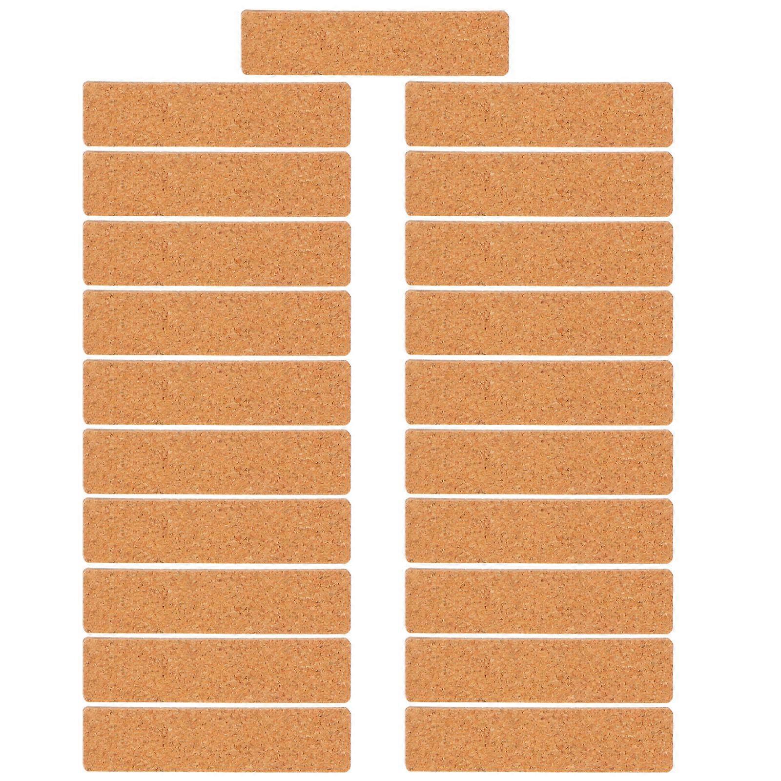 Cable Identifier Self-Adhesive Cable Labels Brown 6.5x1.5cm Cord Identification 21Pcs