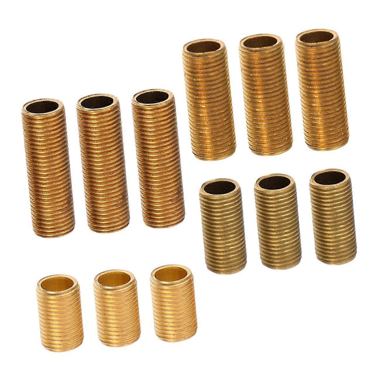 12 pieces threaded lamp rod adapters connecting pipes for lamps, lightweight design for easy tallation for various