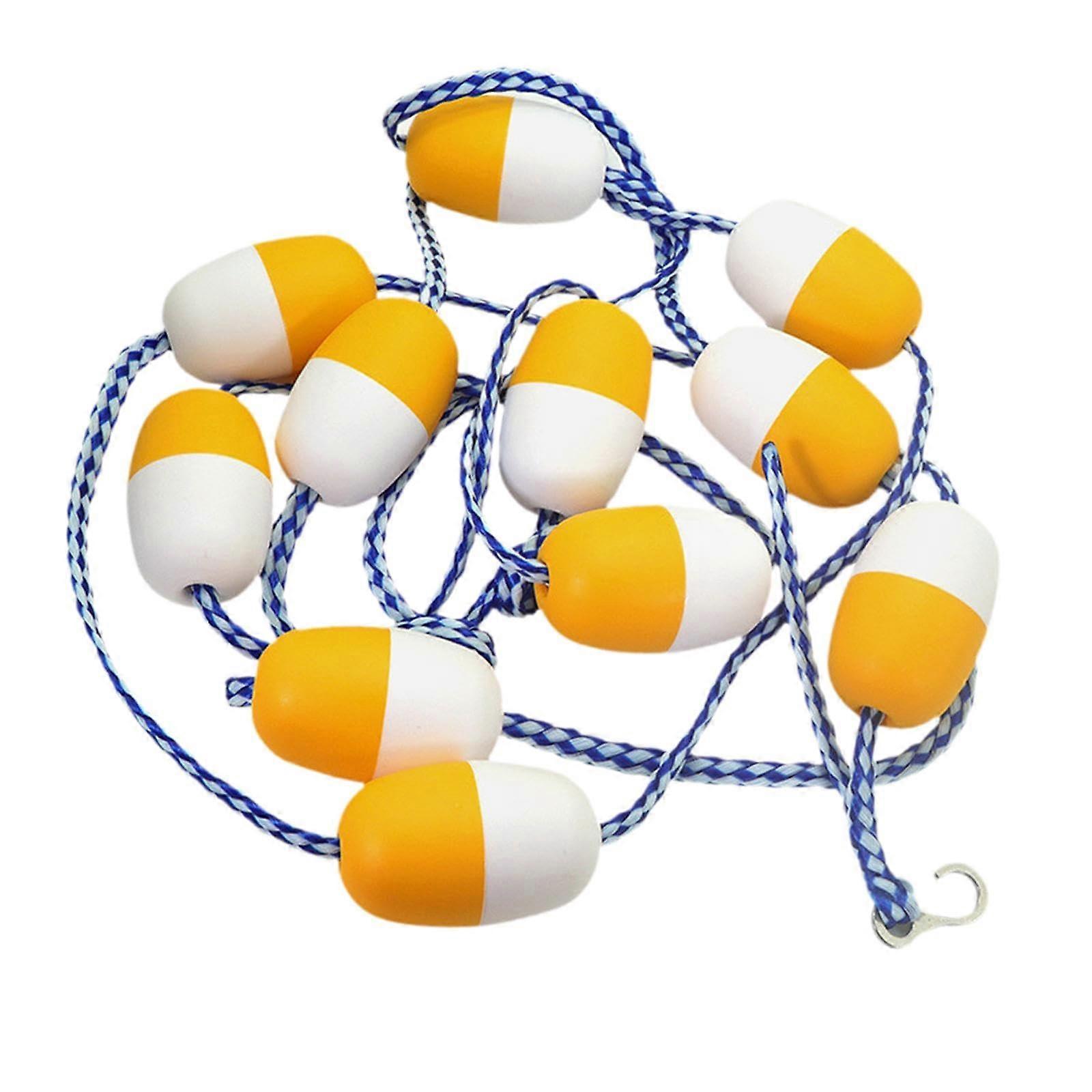 5 m Float Pool Safe Rope with Hooks Waterway Accessories Competition Buoy Line Swimming Pools Separation Depth Equipment Ref: 5182