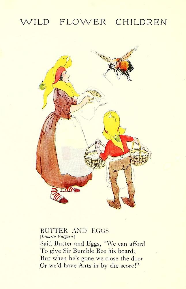 Wild Flower Children c.1918 Butter & Eggs Poster