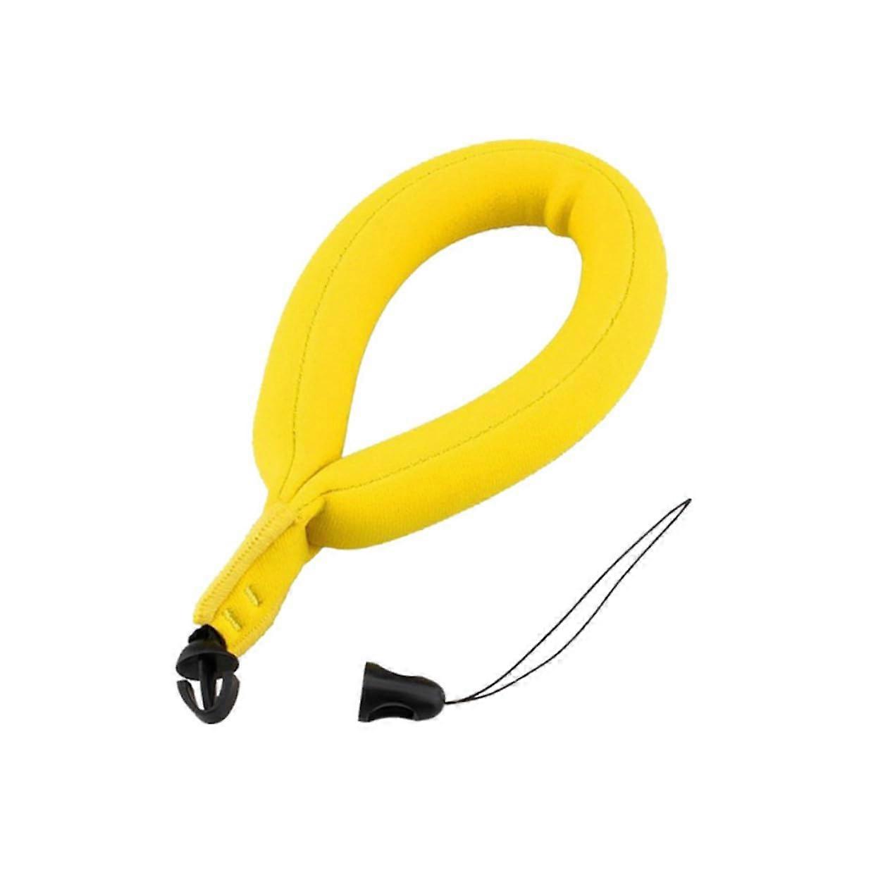 waterproof wrist strap for digital camera, float wristband, yellow