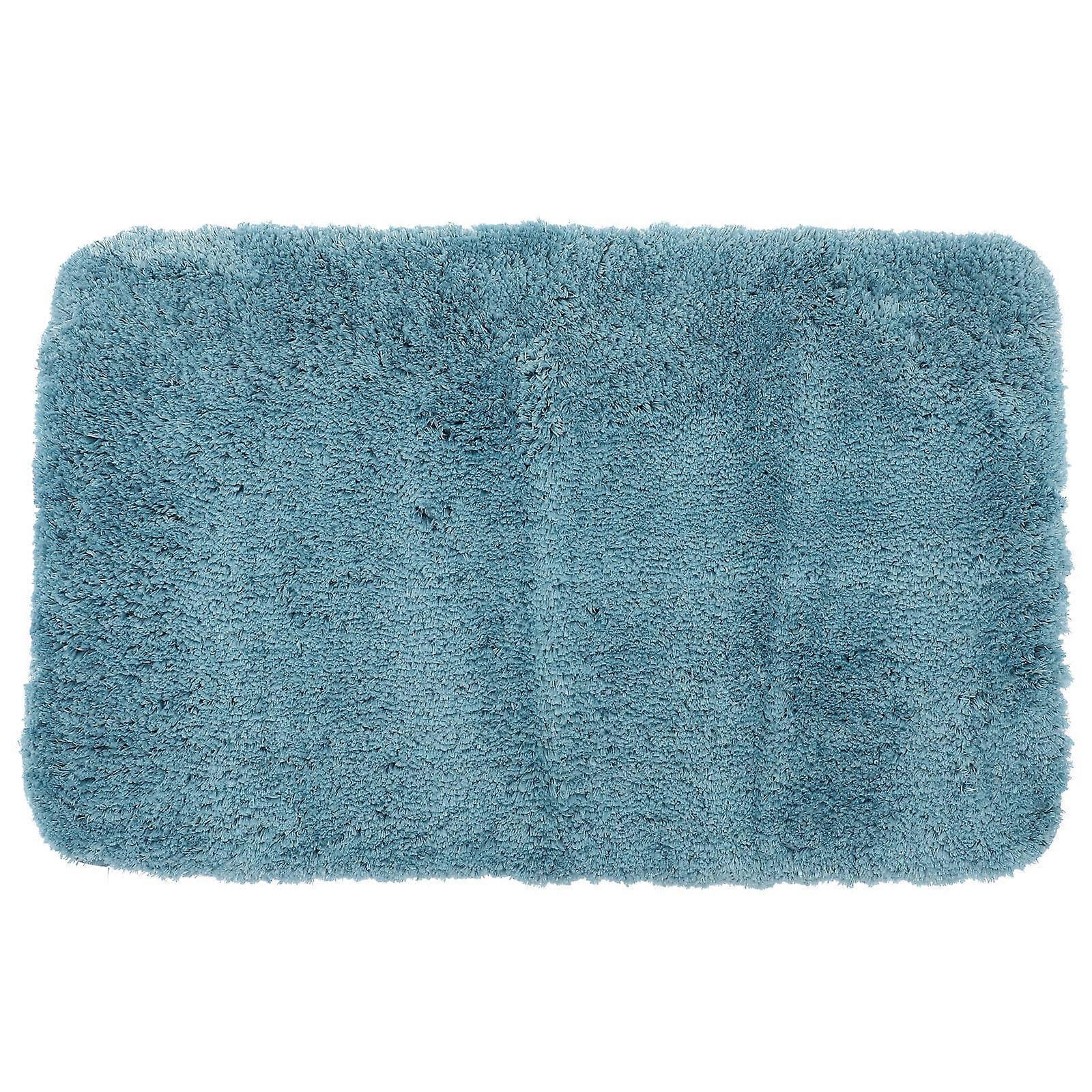 Washable Bath Mats For Bathroom Plush Microfiber Floor Mat Nonslip Soft and Comfortable Home Decor Blue 80.00X50.00X3.00CM 1Pcs