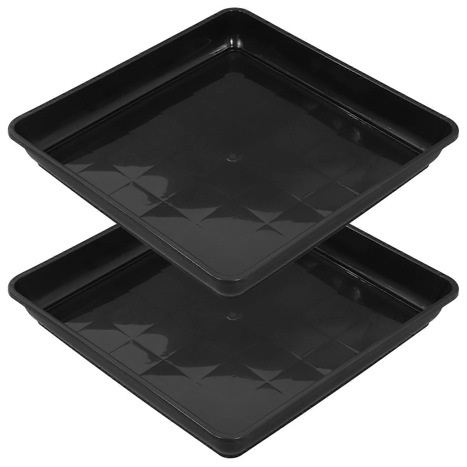 Here's a polished product description for your **2pcs Square Flower Pot Drip Trays / Durable Plant Saucers**:
### ๐ฟ 2pcs Square Flower Pot Drip