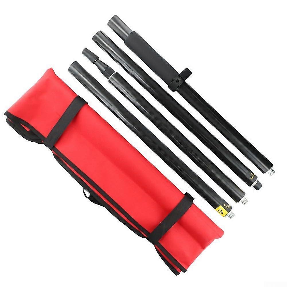 Carbon Fiber GPS Pole for Engineering Tasks - 4-Piece Set, Professional Quality, Lightweight, Durable, High Strength
