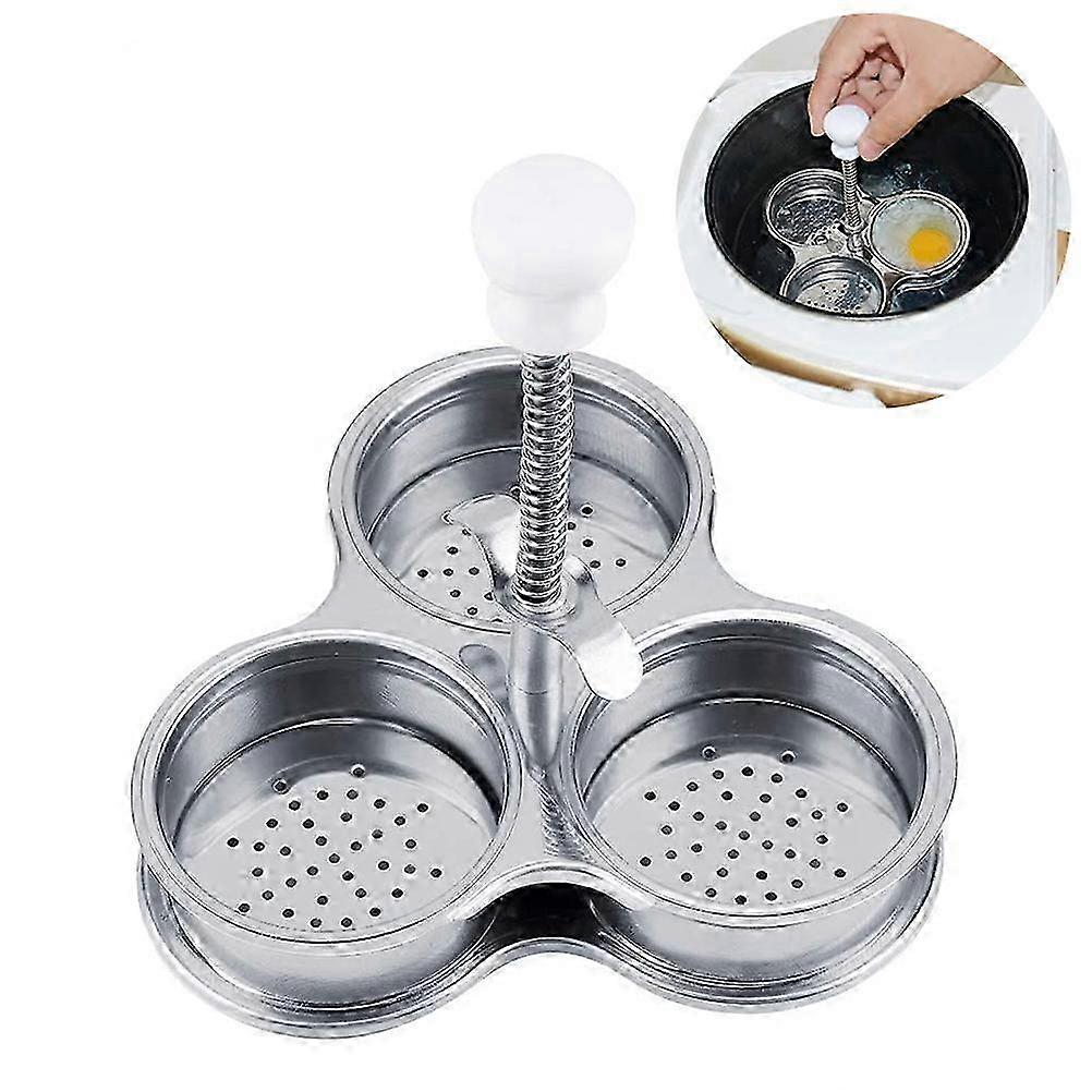 Stainless Steel Egg Cooker for Soft Boiled Eggs - Kitchen Gadget for Cooking Eggs