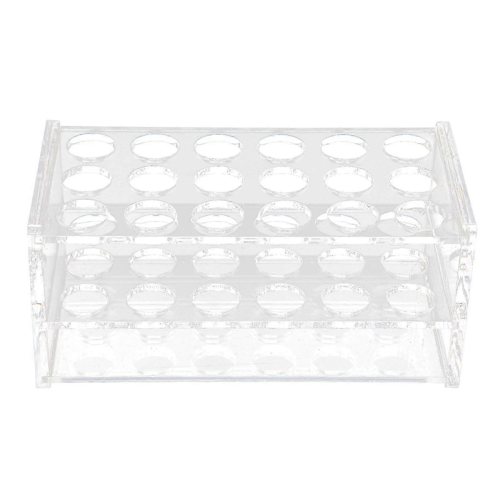 Transparent Centrifuge Tube Rack with 18 Holes for 10ml and 15ml Tubes