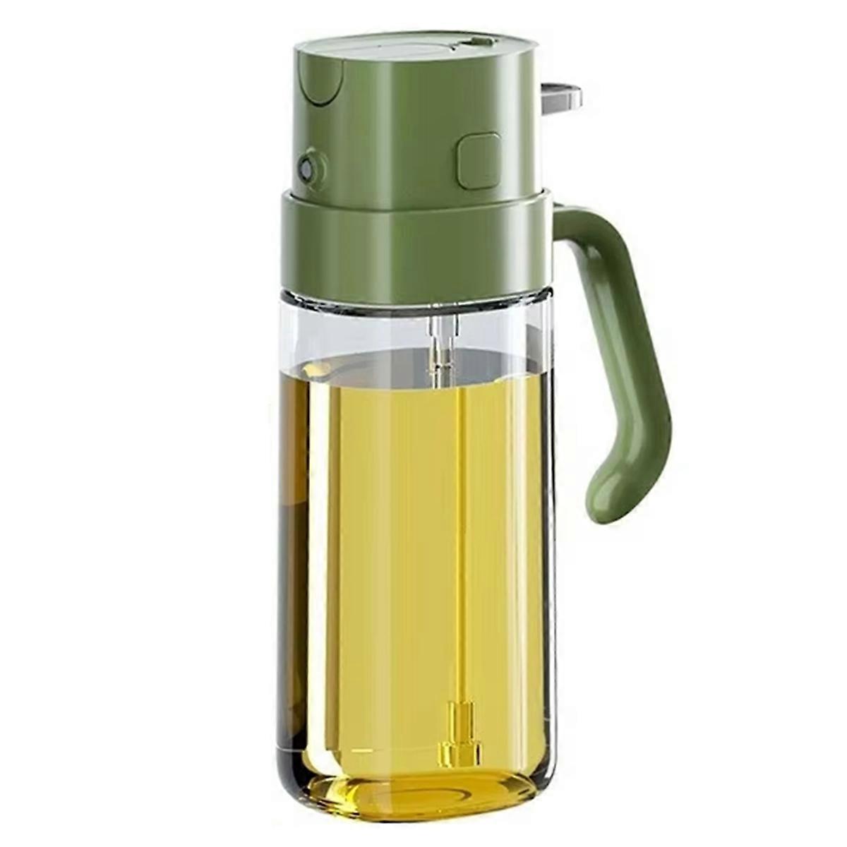550ml Multi-Use Glass Oil Atomizer Bottle for Cooking,Barbecue - Olive Oil,Soy Sauce Dispenser with Fine Mist Atomizer A