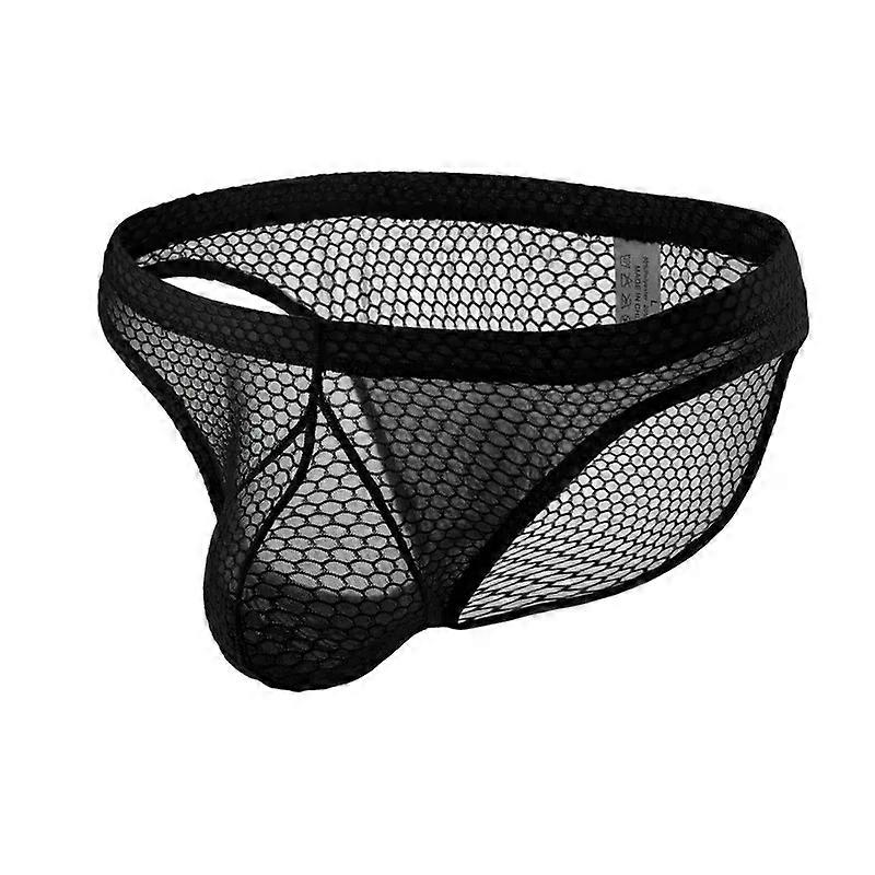Men's Sexy Brief Gays Erotic Low Waist U Convex Pouch Mankini Ultra-thin Elastic Comfort Breath Quick Dry Transparent Underpants