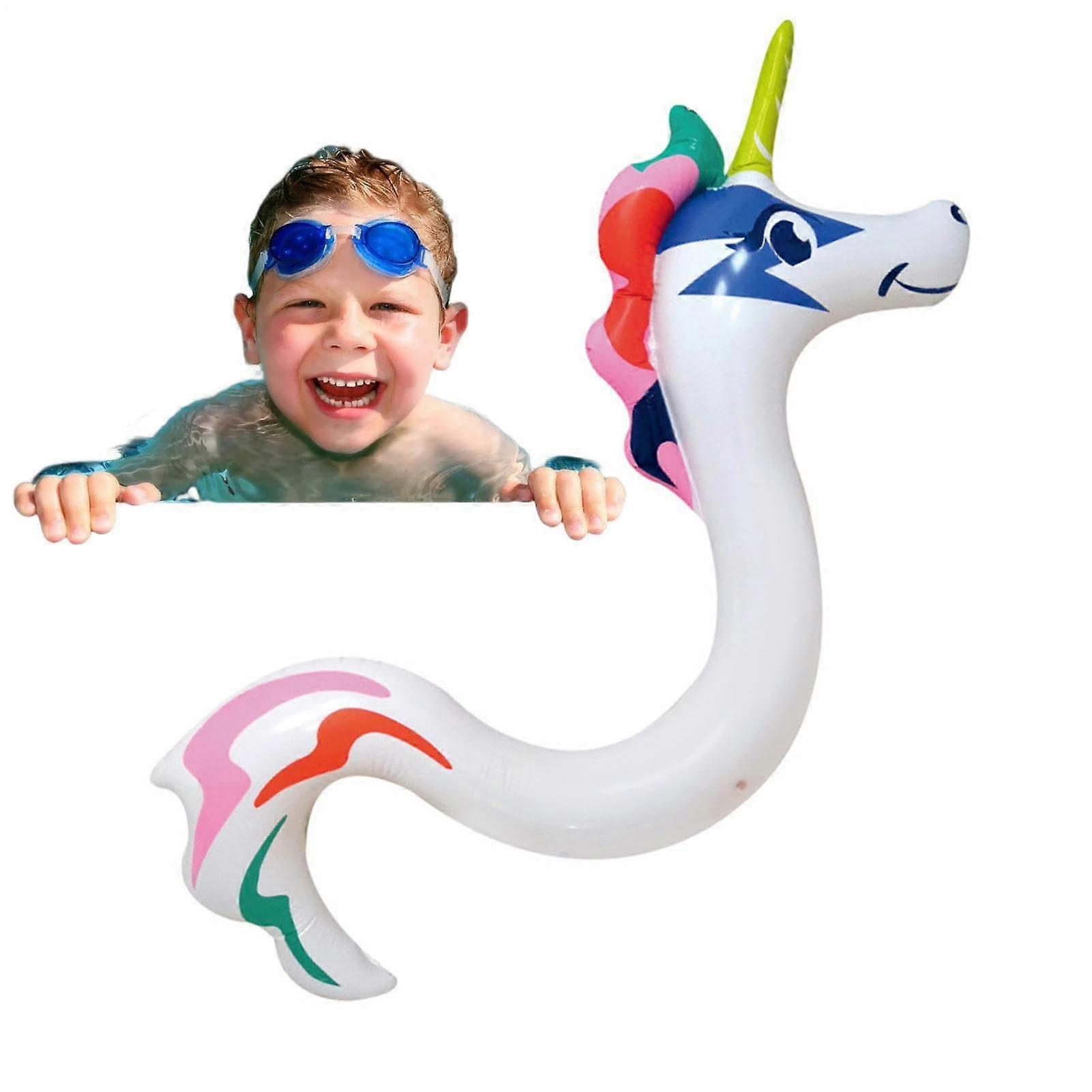 Inflatable Pool Noodles Reusable Floating Tube For Kids And Adults, 3D Animal Design, Multicolor Pool Toy For Swimming