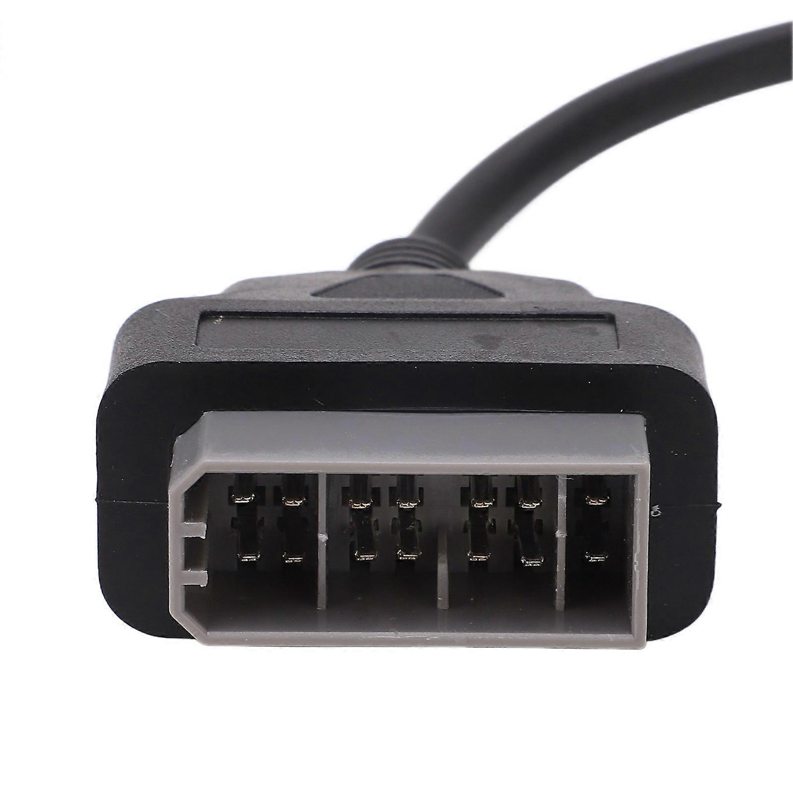 1 زوج كابل محول OBD2 38 دبوس إلى 16 دبوس استبدال أسود لمرسيدس بنز SPRINTER