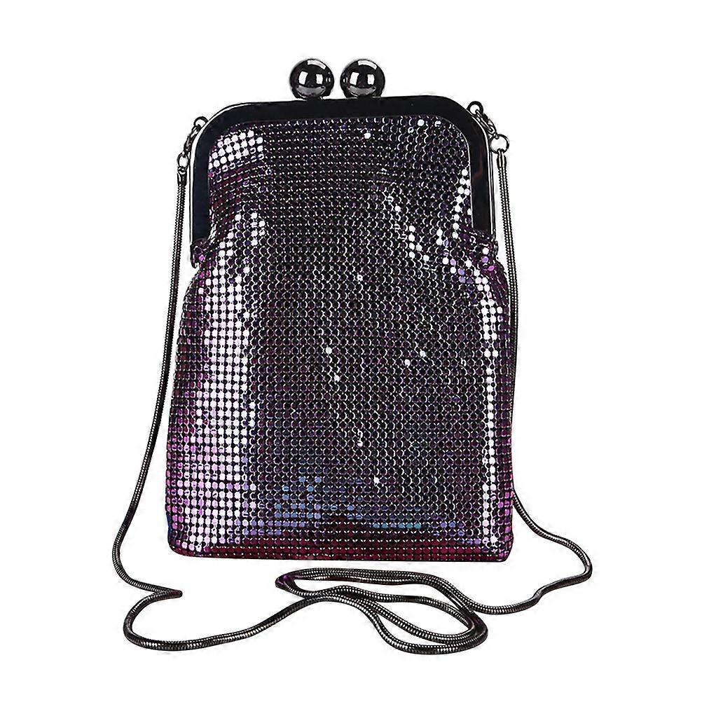 Sequin Bag Small Rectangular Cosmetic Bag for Women 1Set