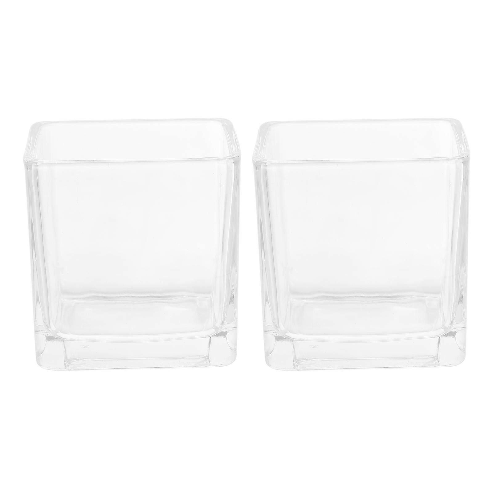 Candlestick Votive Cups Simple Elegant Design 8X6X6CM 2Pcs