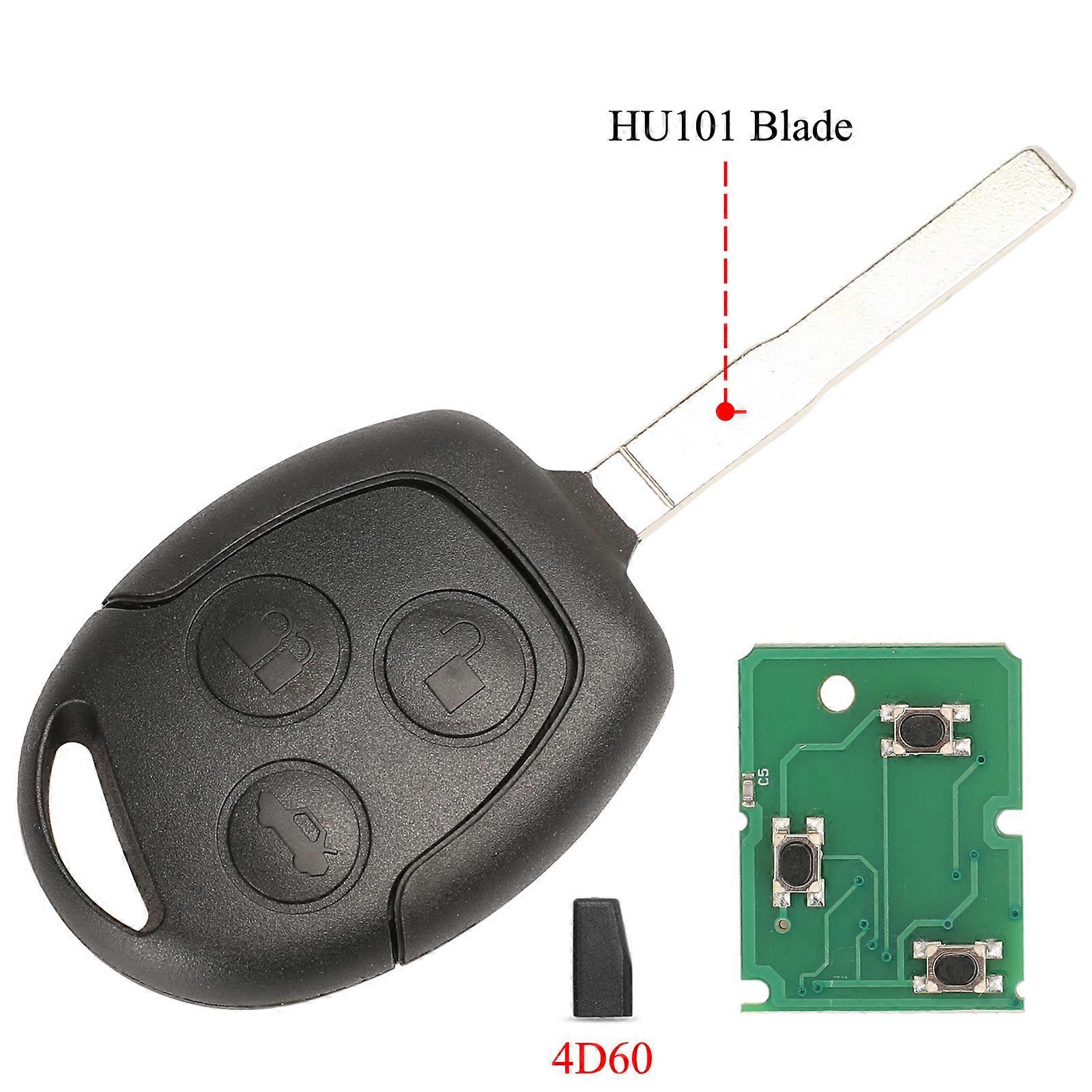 Remote Key 433Mhz For Ford Focus Fiesta Fusion C-Max For Mondeo Galaxy C-Max S-Max With ID60 4D63 Chip~00455