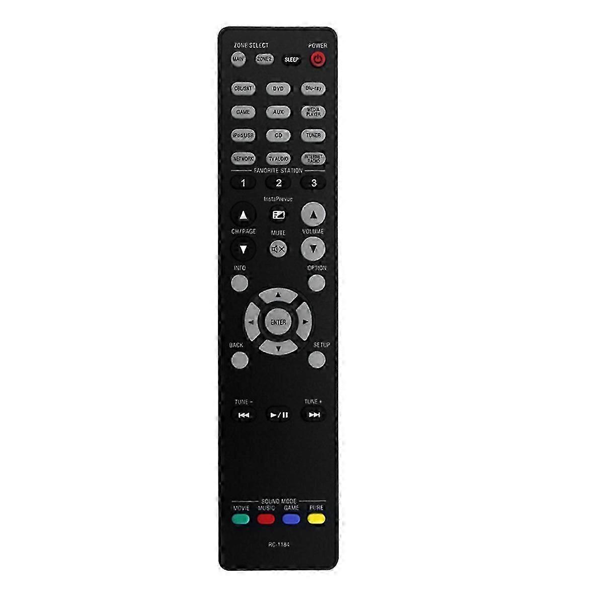Replace RC-1184 Remote Control suitable for Denon AV Audio Video Receiver AVR-X3000 AVRX3000