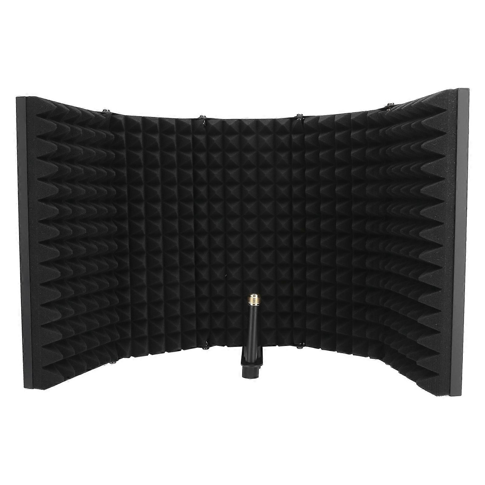 Microphone Sound Filter 5 Layers Foldable Isolation Shield Sound Absorbing Plate