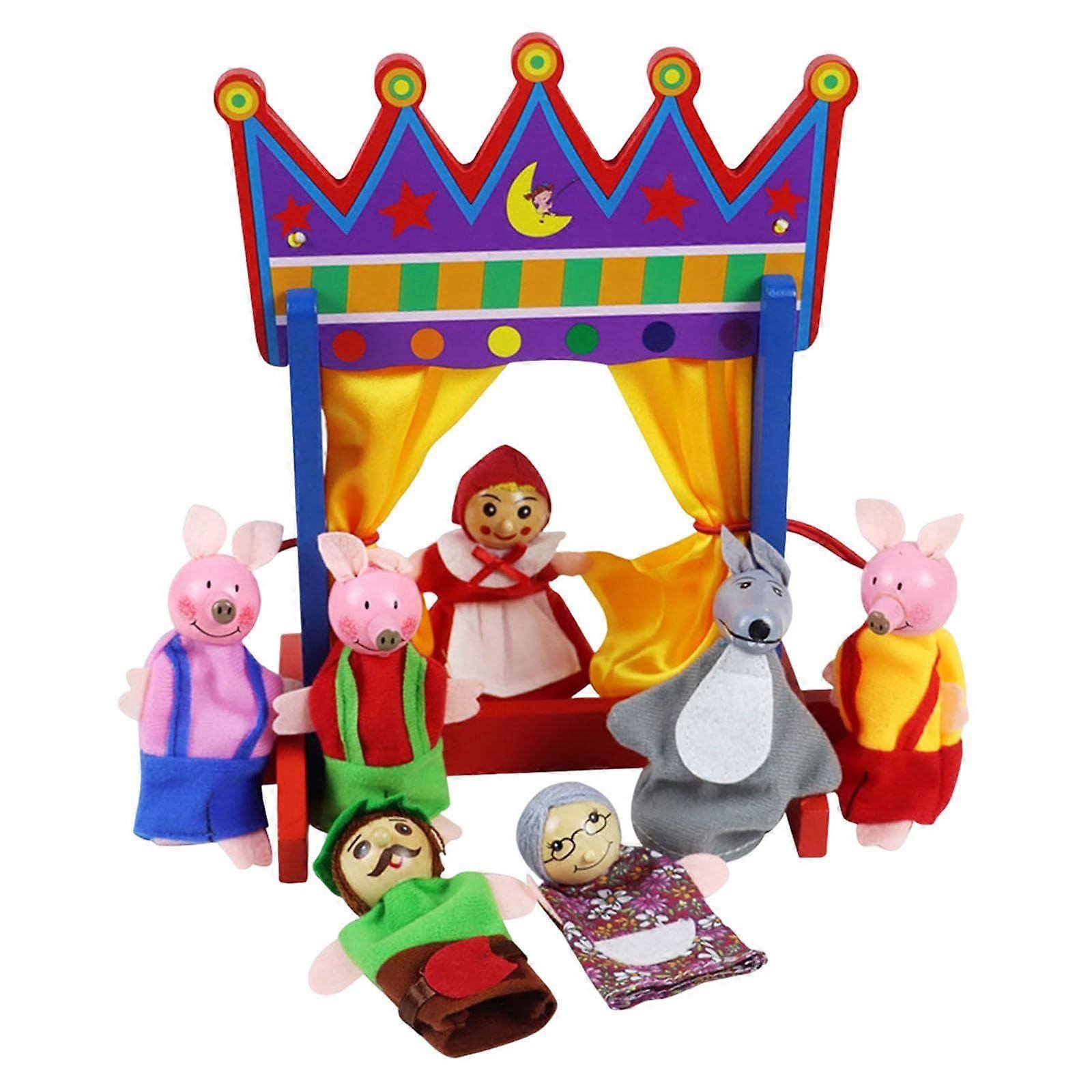 Multipurpose Plush Finger Puppets for Kids Activities, Storytelling, Party Favors, and Bookshelf Decor