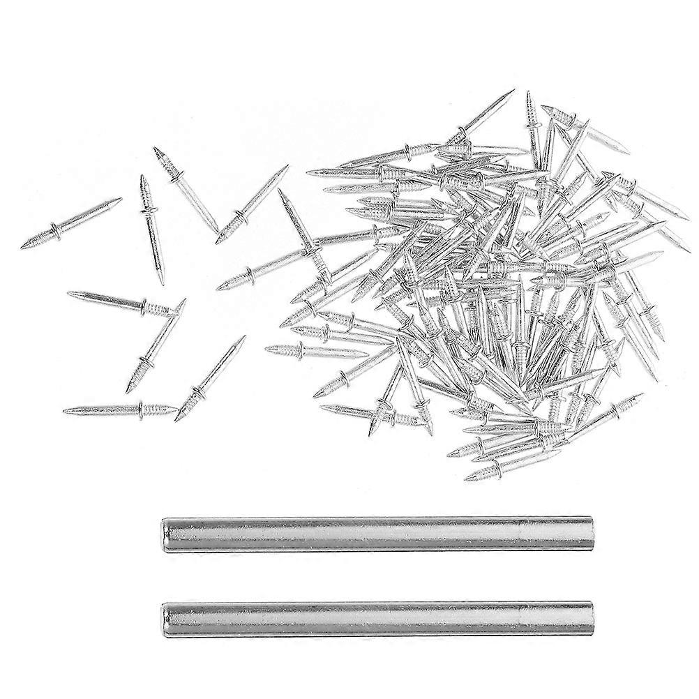 Baseboard Nails Double Screw Nails Adjustable Installation Professionals 2.80X0.30X0.30cm Rust Resistance 1 Set