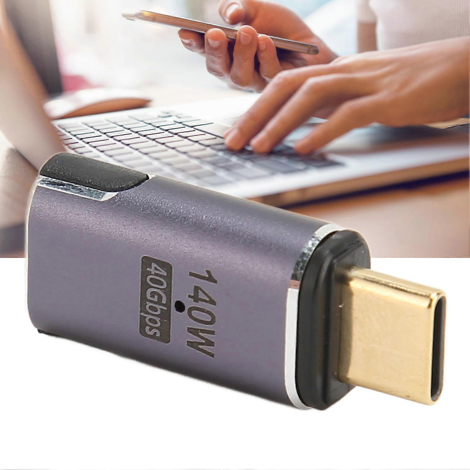 USB C Magnetic Adapter 24 Pin PD 140W Fast Charging 40Gbps 8K HD Mini Magnetic USB C Adapter Connector for PCs Tablets