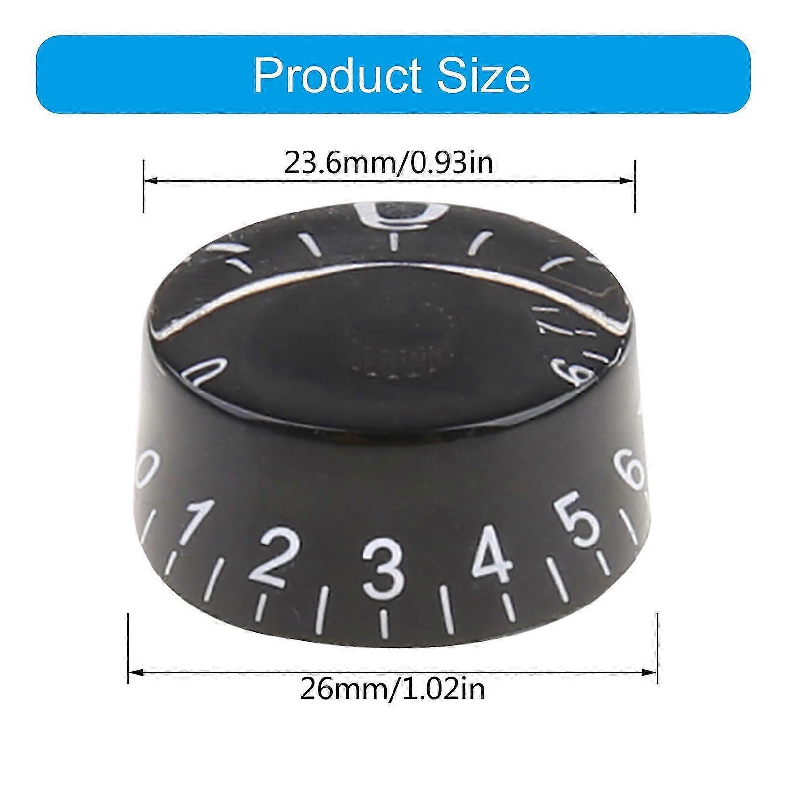 1pc Black Knob Button Volume Tone Control for LP Electric Guitar Bass Parts