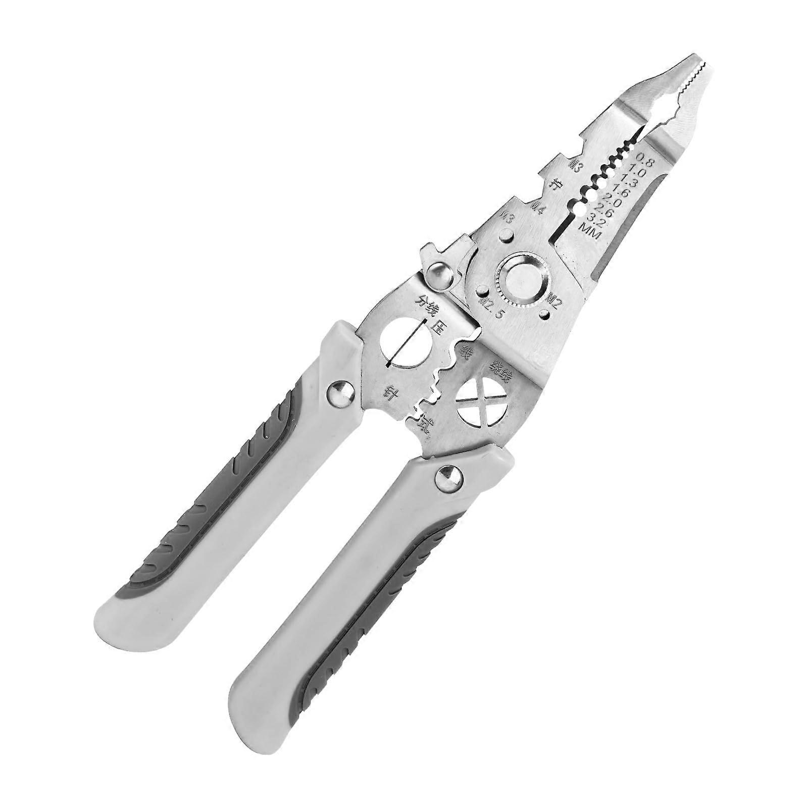 20.5 cm Multifunctional Wire Cutter, Stripper, Crimping Tool for Electricians