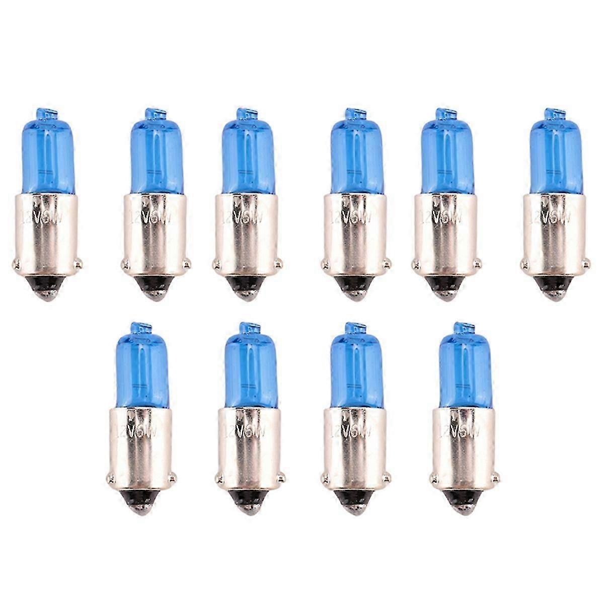 2x H6W BAX9S 6W Hvid Xenon Bilsidemarkeringslygte Parkeringslygte 12V 5000K