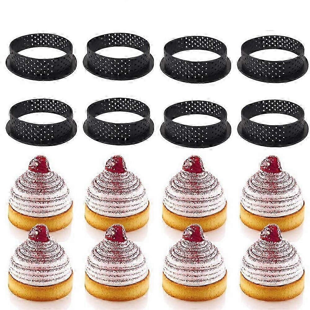 2025 8 pieces/set of circular cut plastic mesh, DIY baking accessories for cake molds