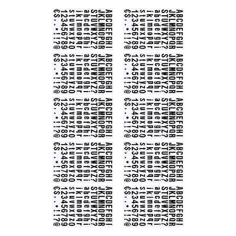 Self Adhesive PVC Letters & Numbers Stickers – Durable Decals for Mailbox Signs and Smooth Surfaces Use