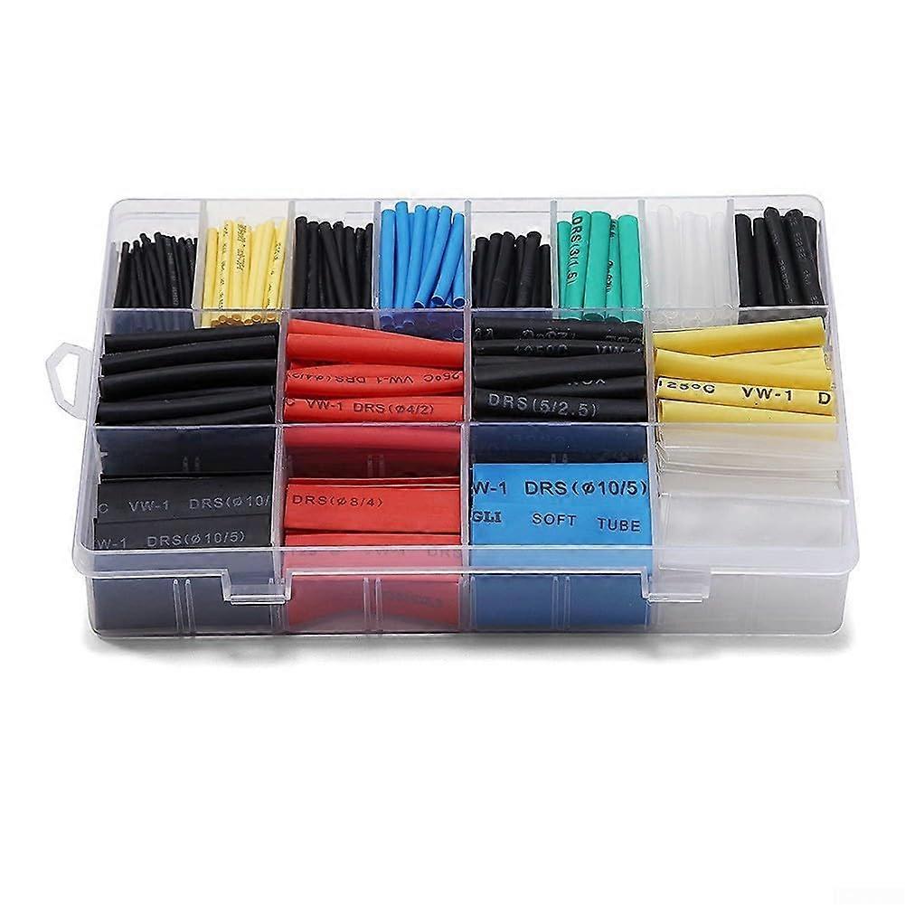 Electrician Tool Set 580 Pieces Heat Shrink Tubing for Quick Repairs, Durable PVC, Various Sizes and Colors