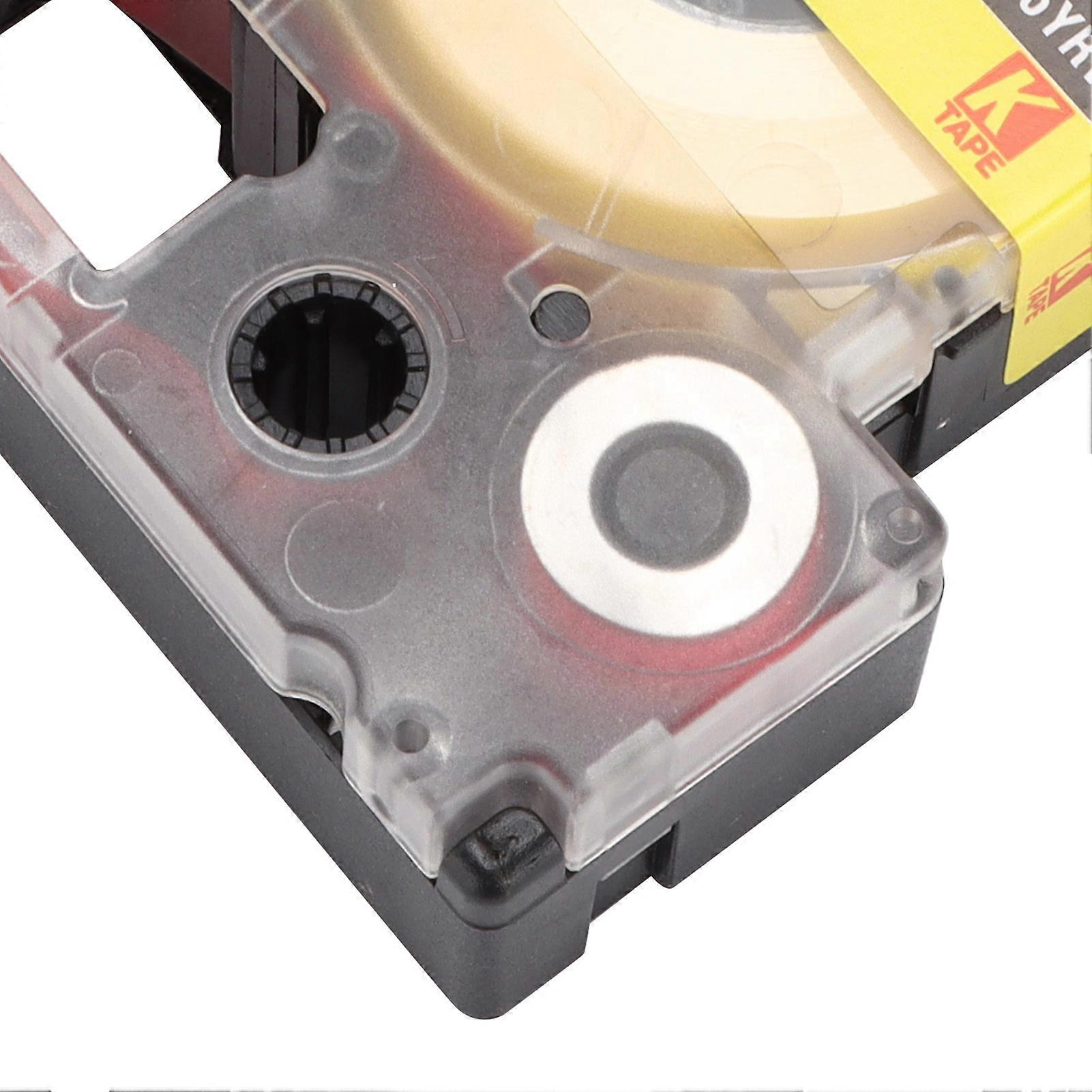 Label Tape PET Replacement Memo Paper for Epson Label Printer for KINGJIM Label MachineRed On Yellow