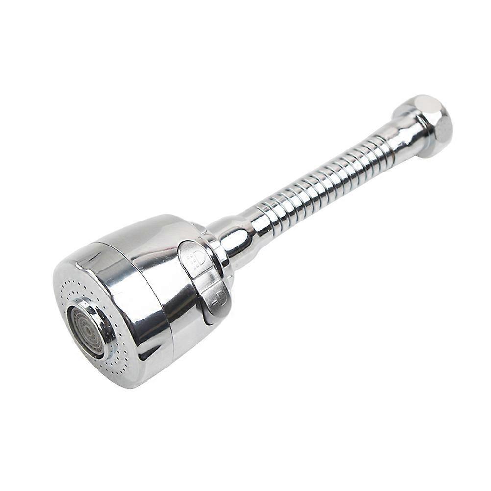 WaterSaving Rotate Faucet Nozzle with 360 Degree Sprayer for Kitchen Sink Use Made of Stainless Steel and ABS Silver