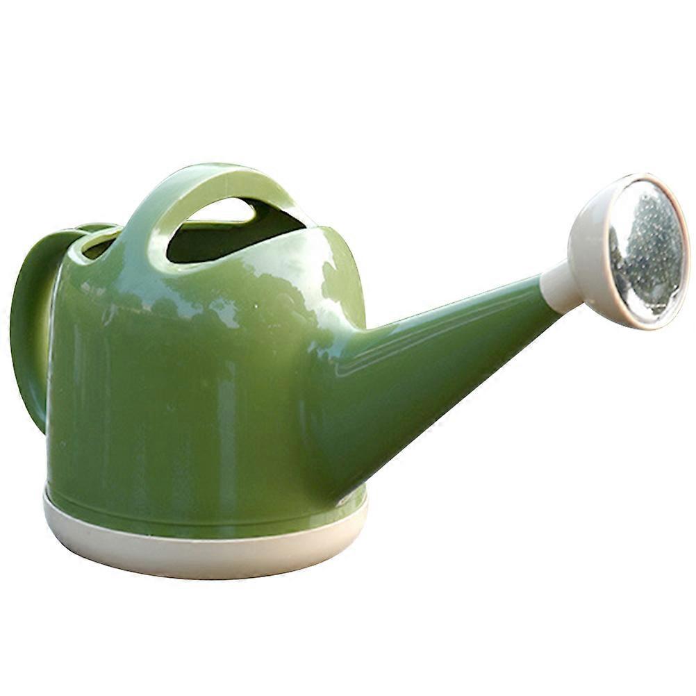Green Indoor Watering Kettle with Ergonomic Handle for Houseplants and Garden 4L PP Resin