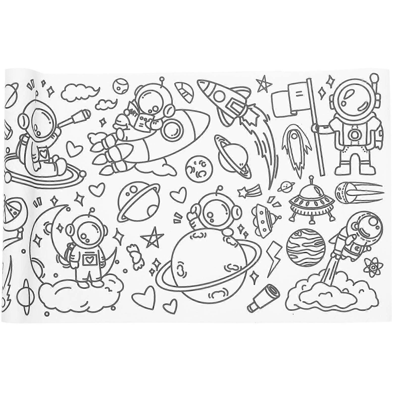 Children's Coloring Painting Scroll Large Coloring Poster Assorted Color 300.00X30.00X0.01CM Drawing 1Pcs