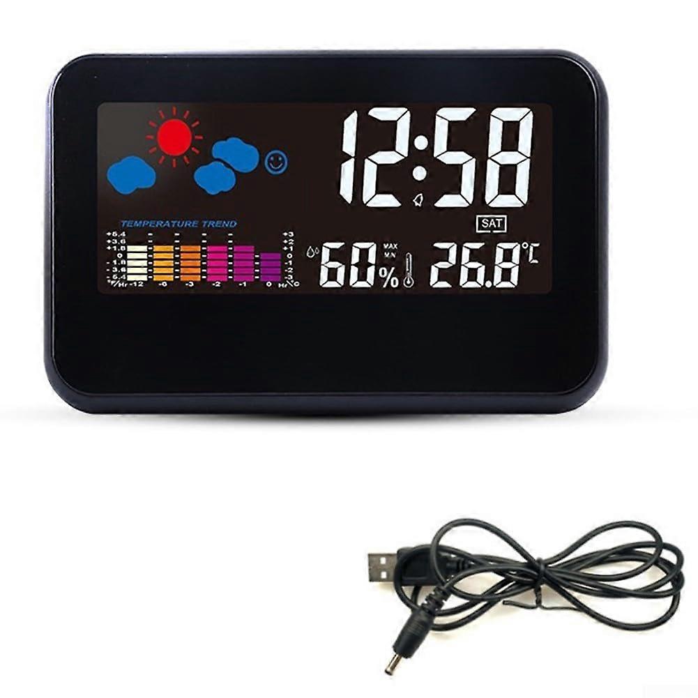 Advanced Temperature And Humidity Alarm Clock With Intelligent Voice Control Model B