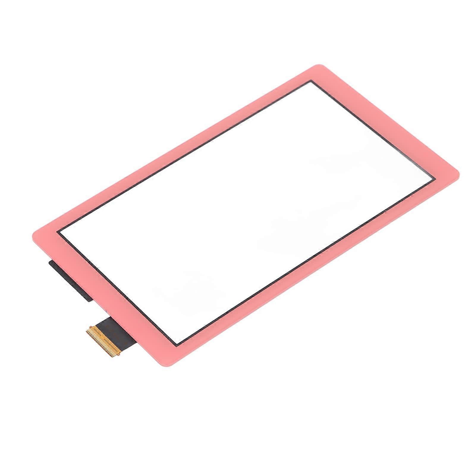 Touch Screen Glass Digitizer Replacement Screen for Switch Lite Console (Excluding LCD) (Pink)