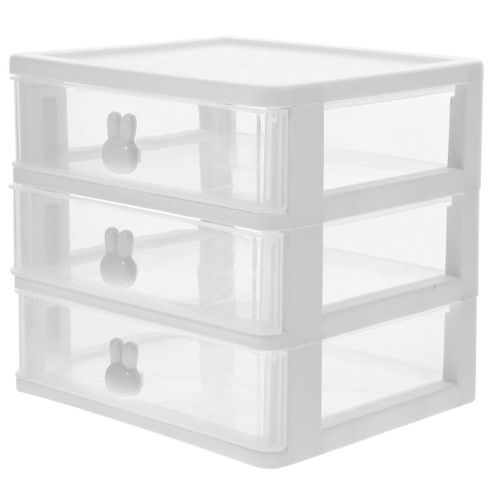 Layered Desktop Storage Rack Desk Organizer With Drawers Multi Layer Storage For Professionals 1Set
