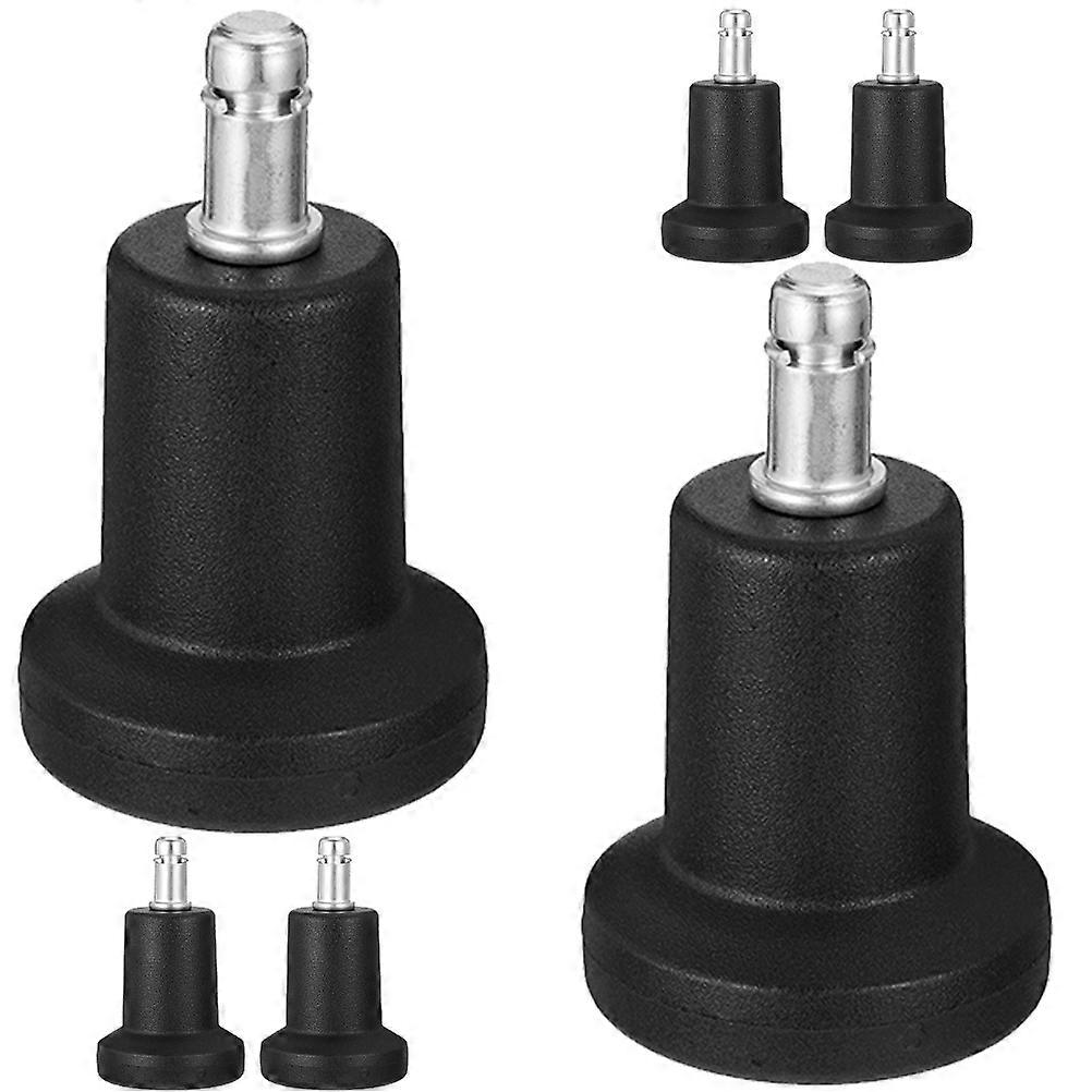 6pcs Locking Chair Caster Wheels with Slip Resistant Pads – Stable Design for All Floor Types, Easy Installation for Home and Office Use