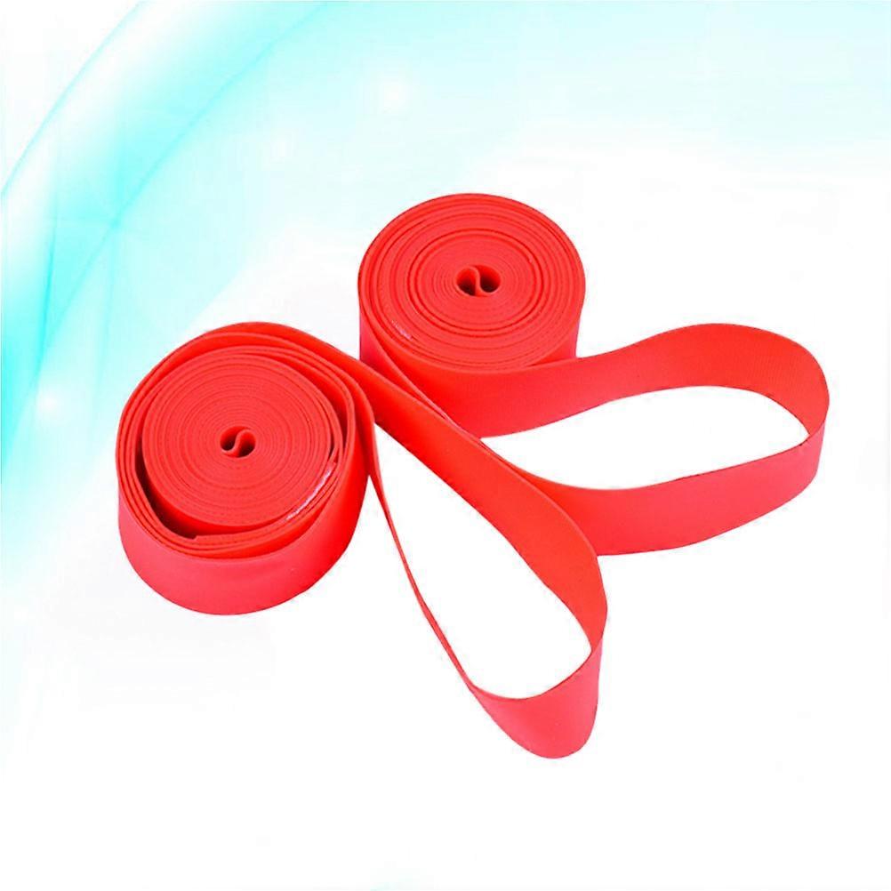 Puncture Proof Tires Protector with PVC Material for Bike Use Red 2 Pcs